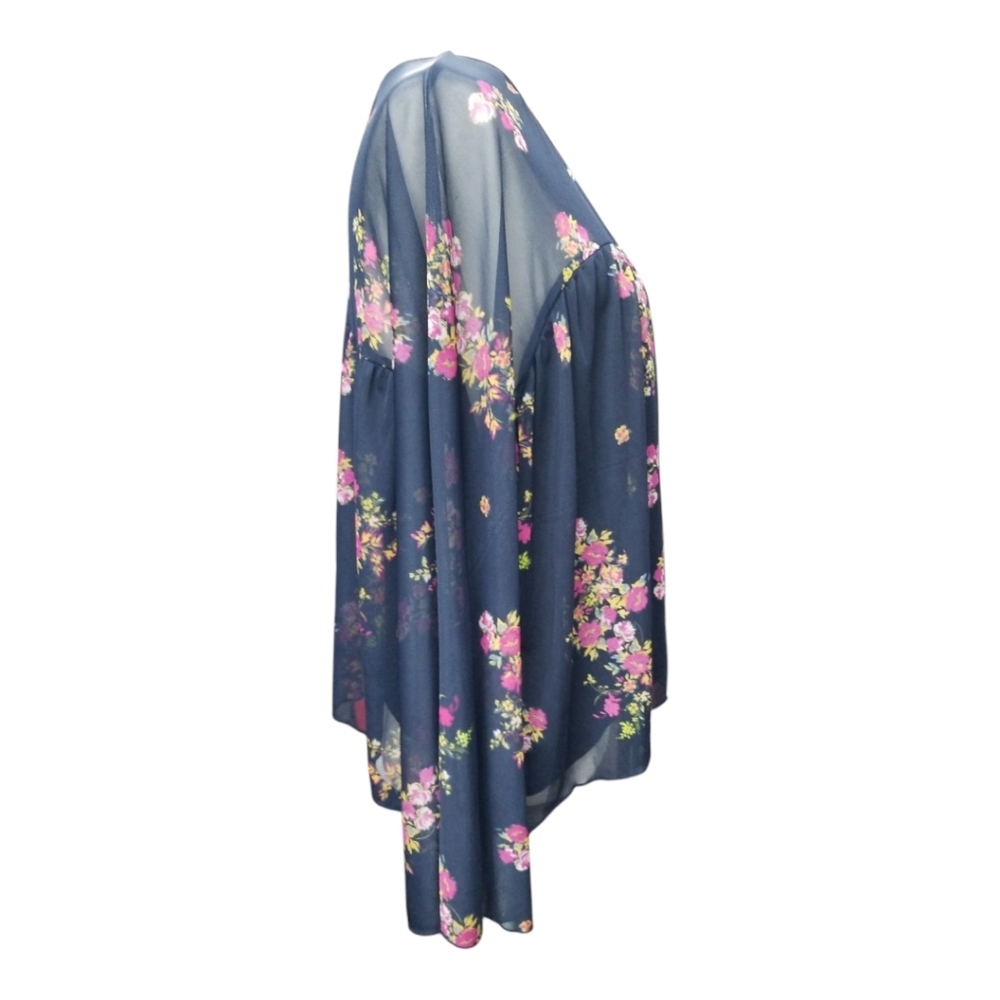 Indigo Rein Flowy Babydoll Foral Blouse